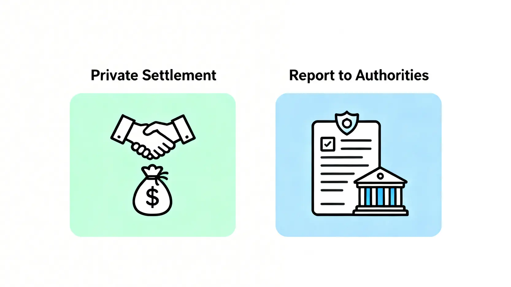 【交通意外賠償2026】行人被撞/的士意外點處理?5步攞足賠償懶人包 4 輕微交通意外中「私了」和解與報警報保險的優缺點對比圖。