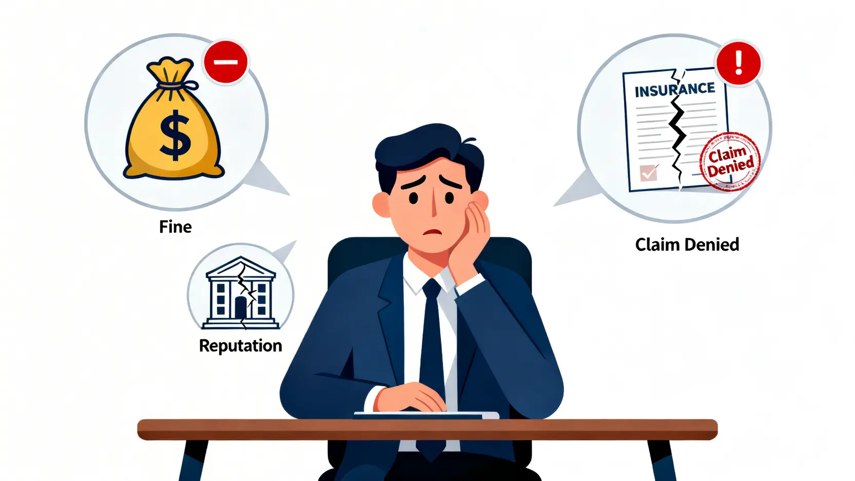 工傷呈報程序全攻略:僱主通知5步通(附表格2號下載) 4 一位僱主因逾期呈報工傷而面臨罰款、聲譽受損和保險拒賠的風險。