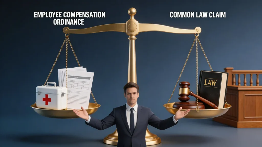 工傷索償2026指南:僱員補償條例與民事索償分別+5大重點全面拆解 2 工傷索償:僱員補償條例vs普通法民事索償,5大關鍵分別一文看懂!